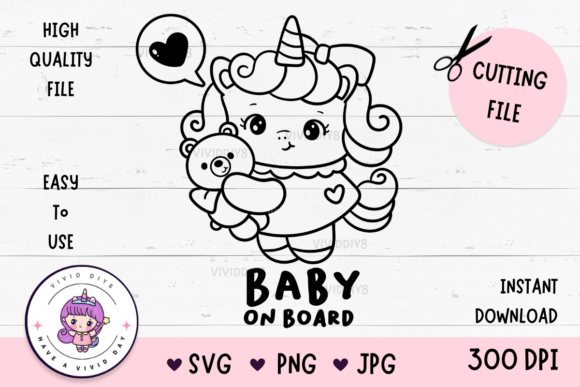 Baby on Board SVG Unicorn Bear Review