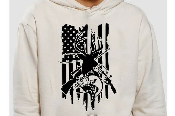 Fishing and Hunting American Flag SVG Review