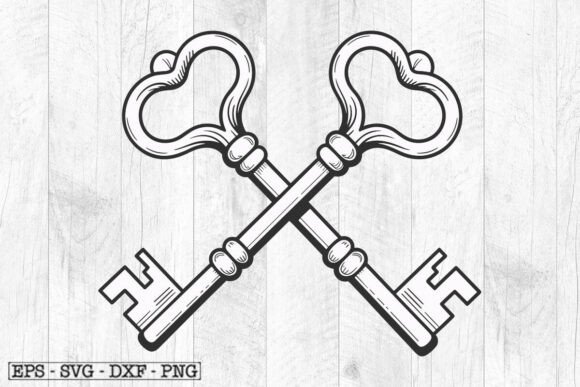 Heart Keys SVG: A Vintage Love Design Review