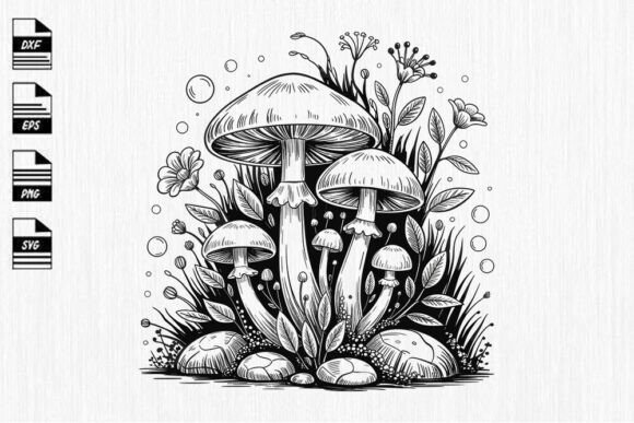 Mystical Mushroom SVG: A Designer's Review for Embroidery