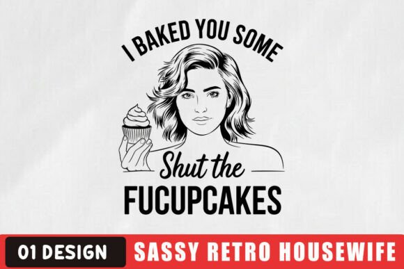 Retro Housewife SVG: A Designer's Take on Sassy Quotes