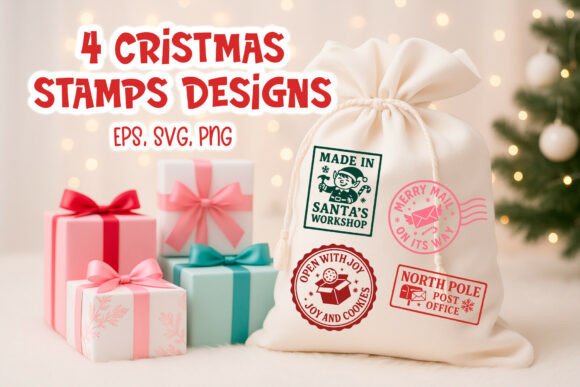 Review: Christmas Santa Sack Stamp SVG Clipart for Embroidery