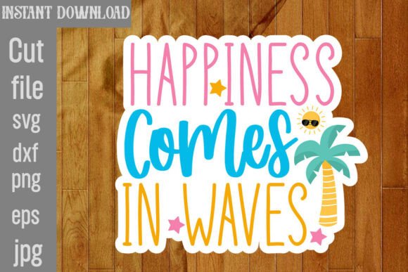 Reviewing Happiness Comes in Waves SVG for Embroidery