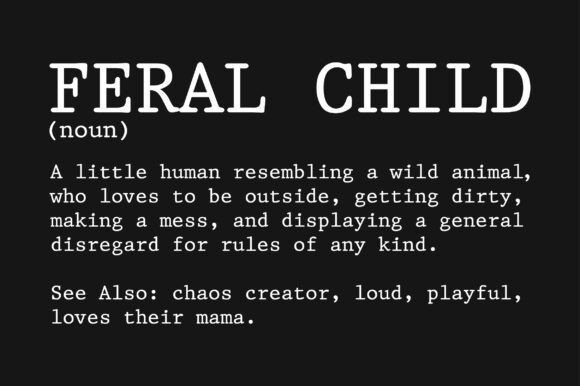 Reviewing the Feral Child Noun SVG for Embroidery